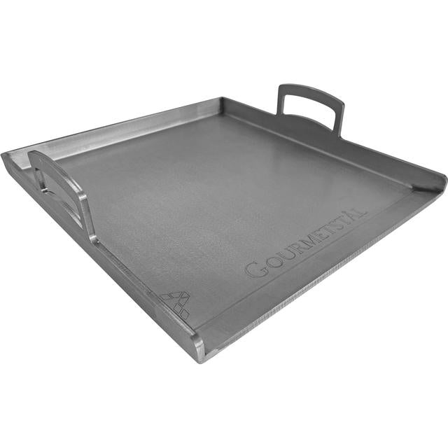 Gourmetstål stekbord med handtag - 34 x 39 cm