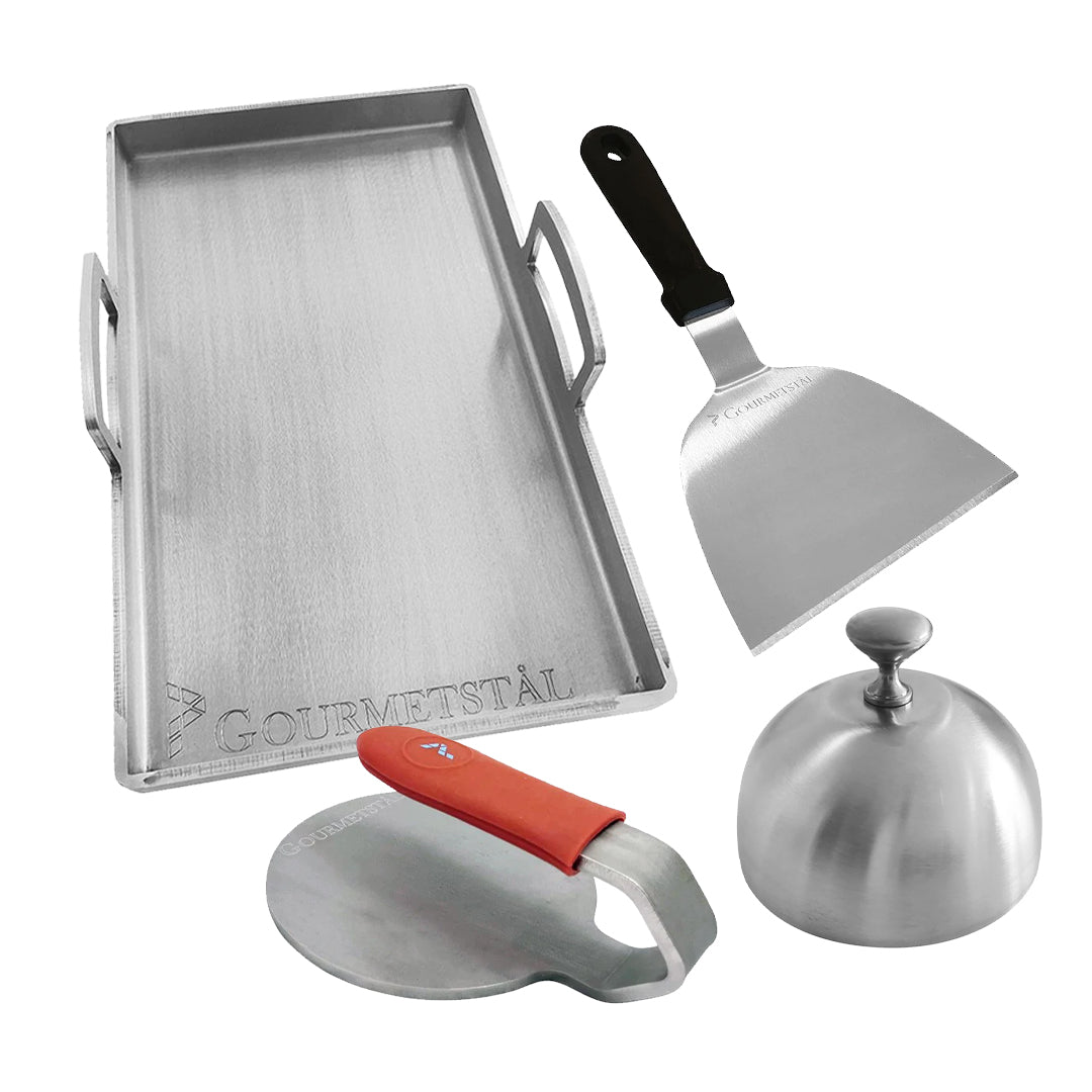smashburger kit - gourmetstål - 25x42cm stekstål