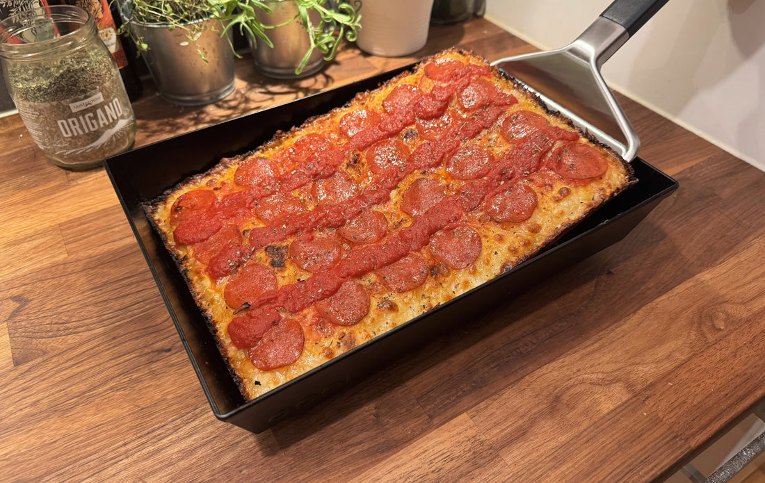 Detroit style pizza recept