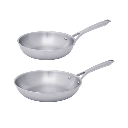 Stekpanna set 28 cm och 24 cm i rostfritt stål